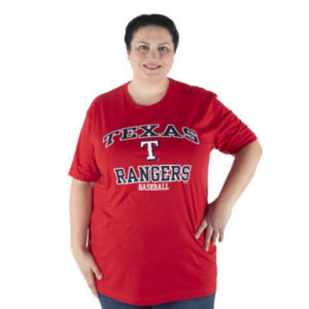 Red Texas Rangers MLB Genuine Merchandise Unisex T-shirt - S